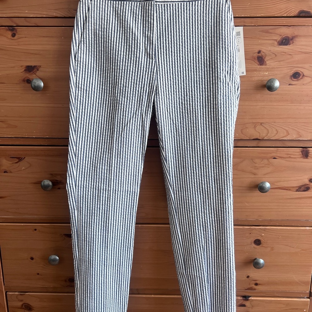 NWT Striped Seersucker Style Pants